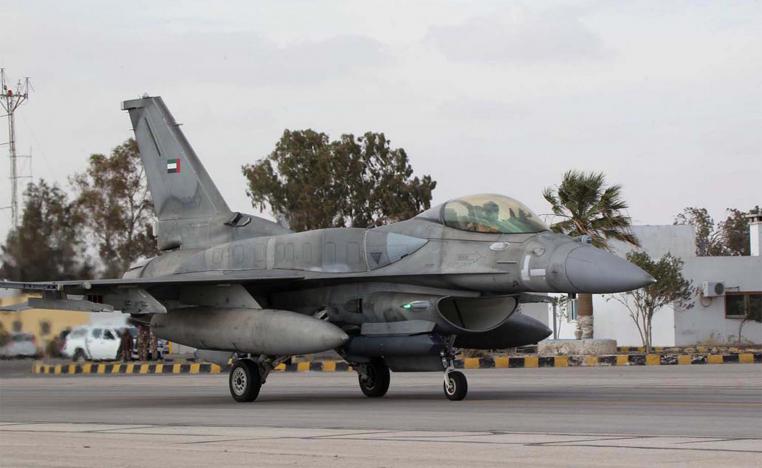 A UAE F-16 fighter jet