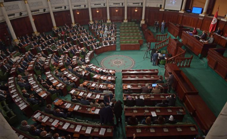 General view of the first session of Tunisia's parliament following October elections