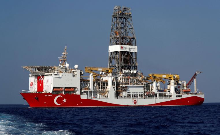 سفينة الحفر التركية قبالة السواحل القبرصية