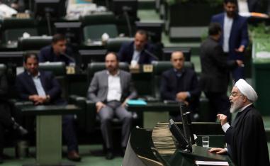 Iran's economy has been battered, with the International Monetary Fund forecasting it will contract by 9.5 percent this year
