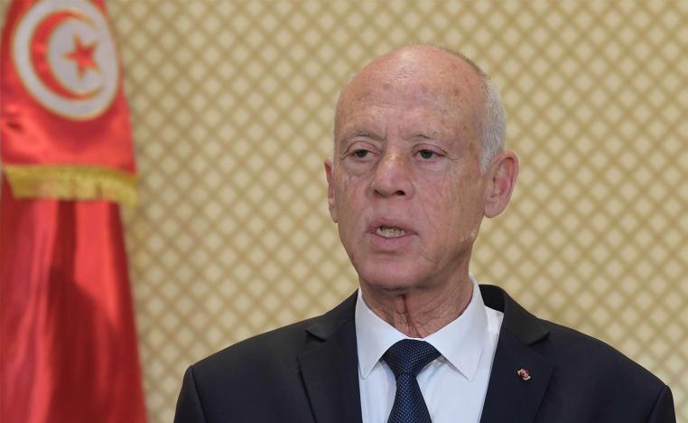 Tunisian president Kais Saied