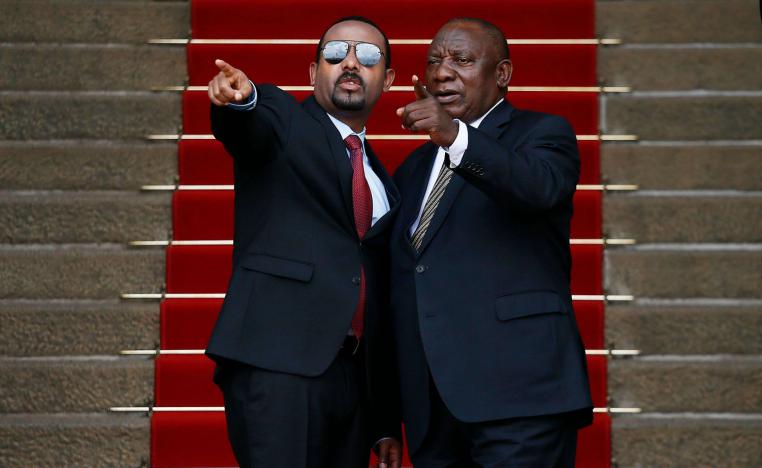 'رامافوزا صديق حميم لكل من إثيوبيا ومصر'