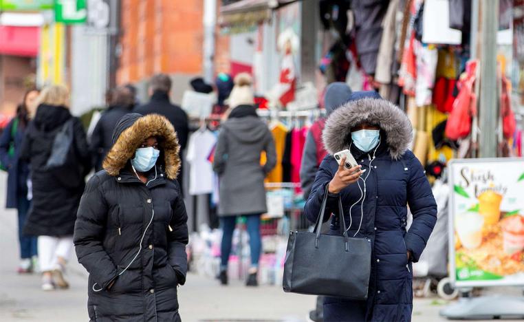 People wearing masks 