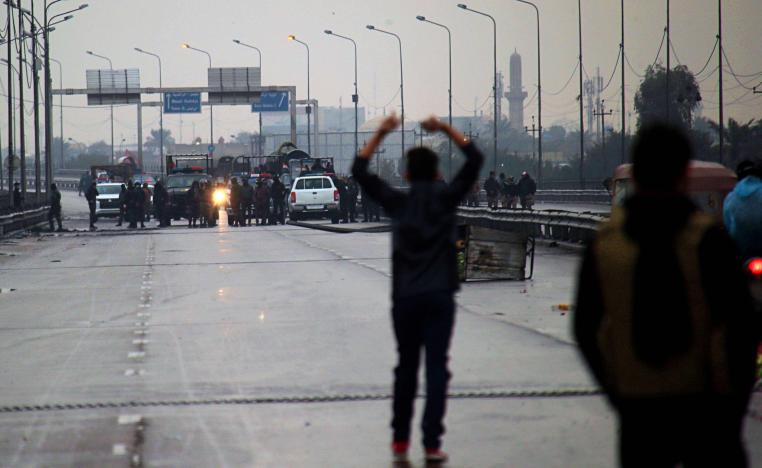 The young demonstrator was shot dead by unidentified assailants after he left the main protest camp in Basra