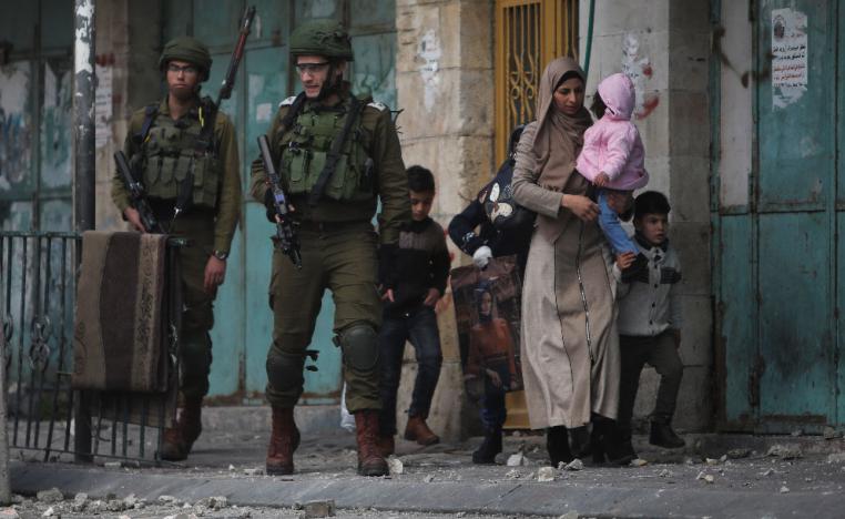 Israeli soldiers deploy in the occupied Palestinian city of Hebron, West Bank