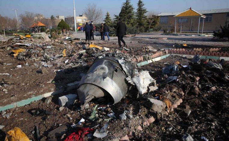 الطائرة الاوكرانية المنكوبة