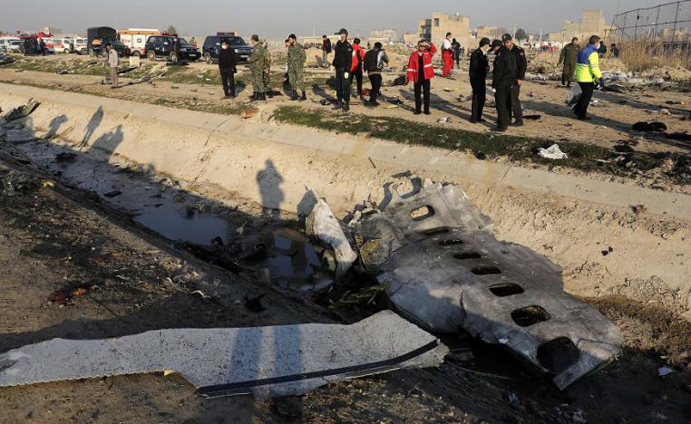 سقوط الطائرة الاوكرانية في ايران