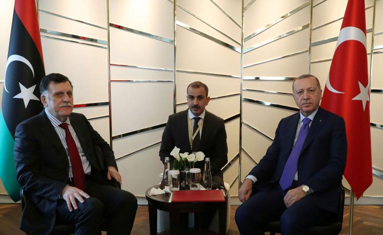 فائز السراج ورجب طيب أردوغان