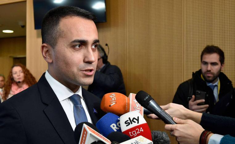 "We all agreed to create a mission to block the entry of arms into Libya, with rules of engagement," di Maio said.