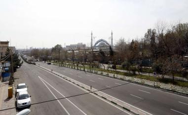 شوارع ايران مقفرة بسبب انتشار كورونا