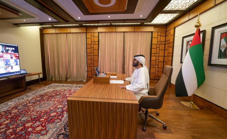 الشيخ محمد بن راشد ال مكتوم عقد جلسة لمجلس الوزراء عن بعد