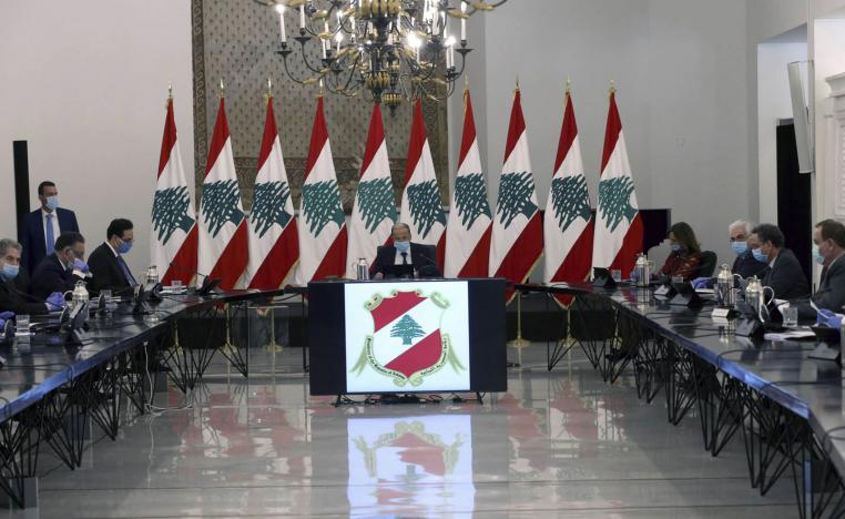اجتماع للحكومة اللبنانية برئاسة الرئيس اللبناني ميشال عون