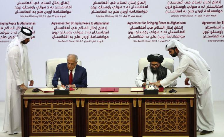 توقيع اتفاق تاريخي بين واشنطن وطالبان في الدوحة