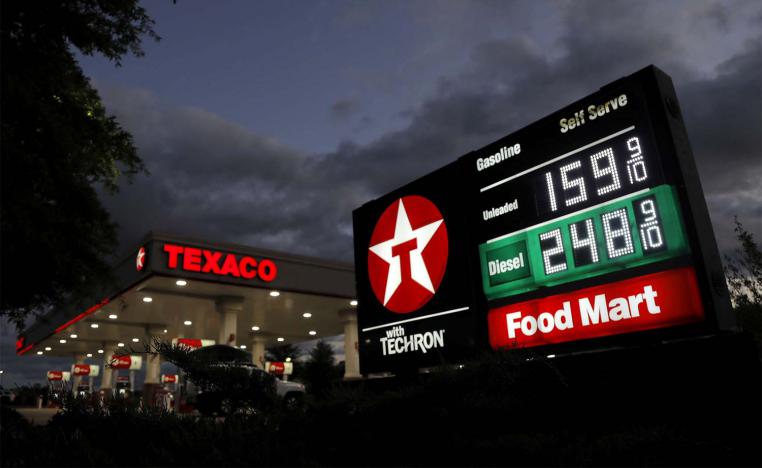 US gasoline prices had dropped to their lowest levels in four years