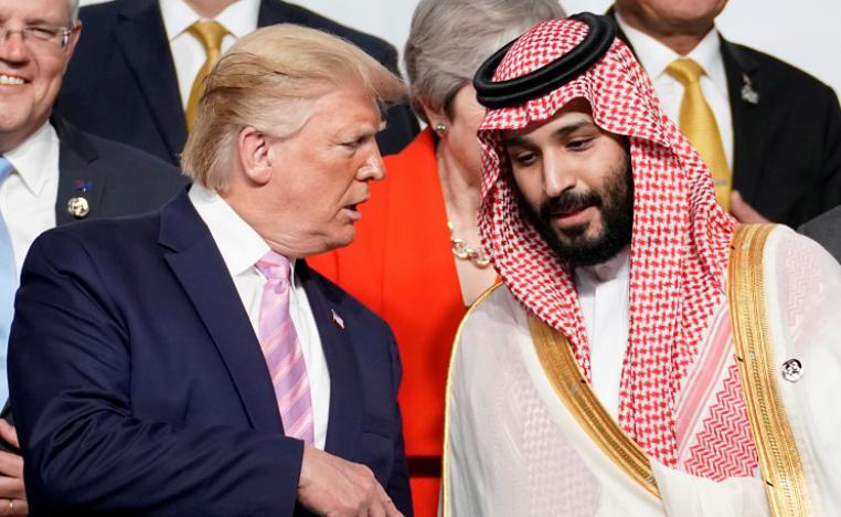 الرئيس الاميركي دونالد ترامب وولي العهد السعودي الامير محمد بن سلمان