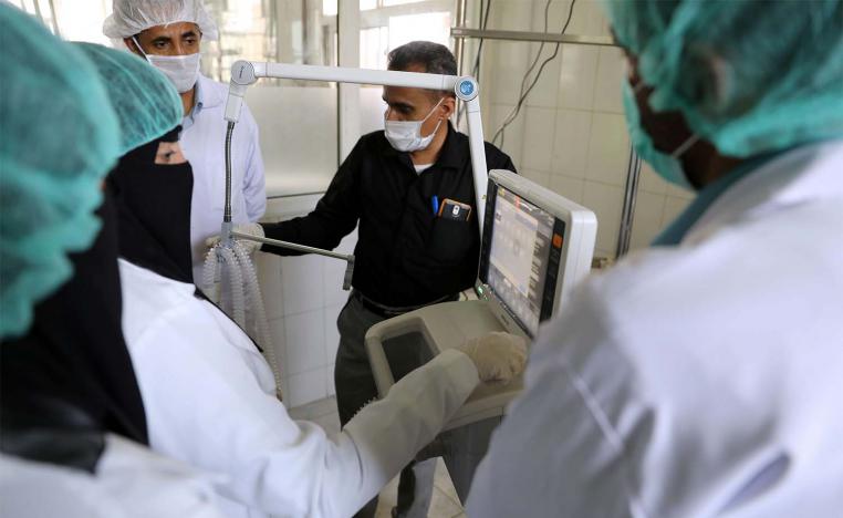 Nurses receive training on using ventilators in Sanaa