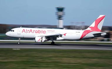 AirArabia aircraft lands at Brussels Airport