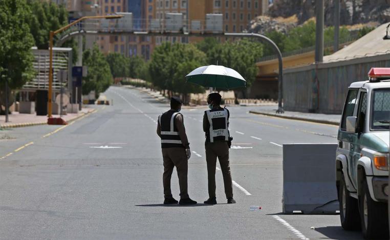 Saudi police checkpoint