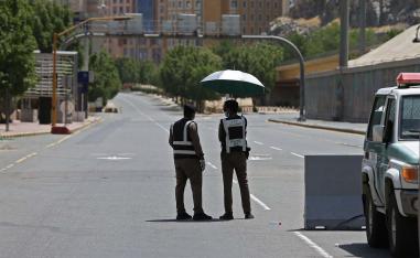 Saudi police checkpoint