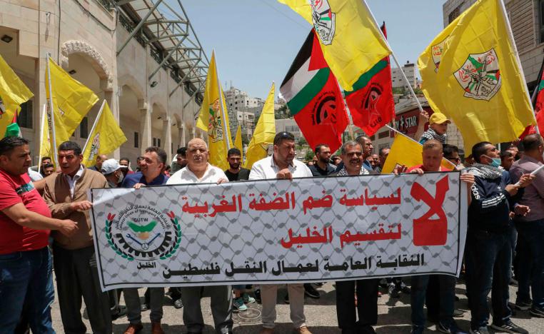 احتجاجات الفلسطينيين تتزايد مع قرب تنفيذ نتنياهو وعوده