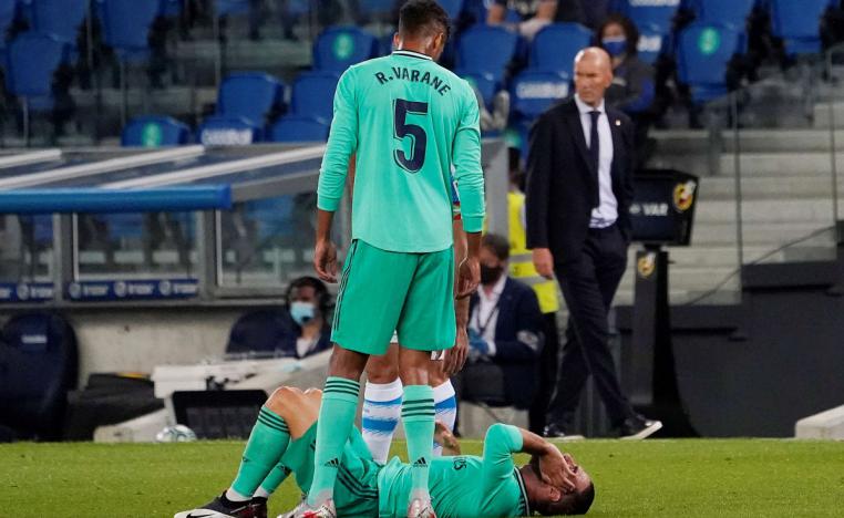 لاعب ريال مدريد داني كارفاخال بعد إصابته