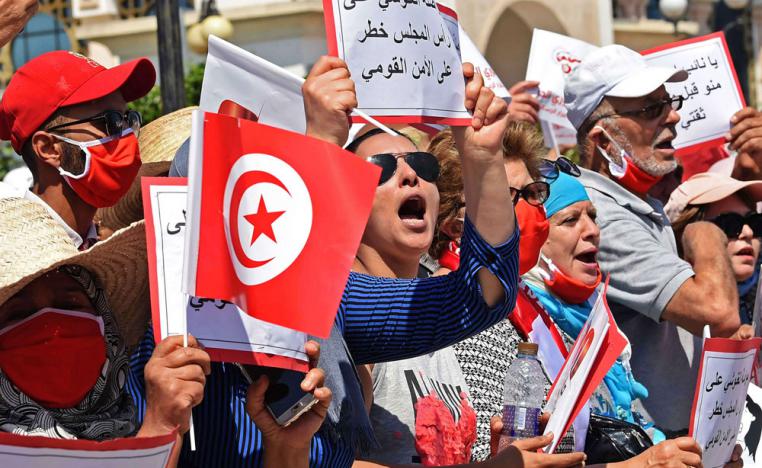 لا رجوع عن الاعتصام قبل حل البرلمان ورحيل العنوشي