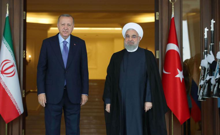 الرئيس التركي رجب طيب أردوغان والإيراني حسن روحاني في أنقرة