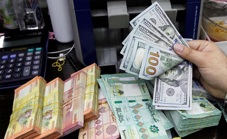 Lebanese pound and US dollar notes