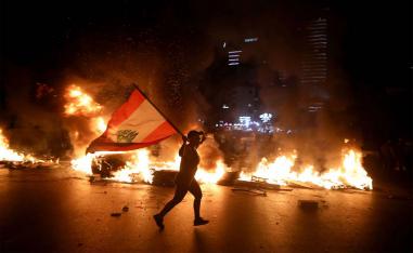 Protests against dire economic conditions in Beirut