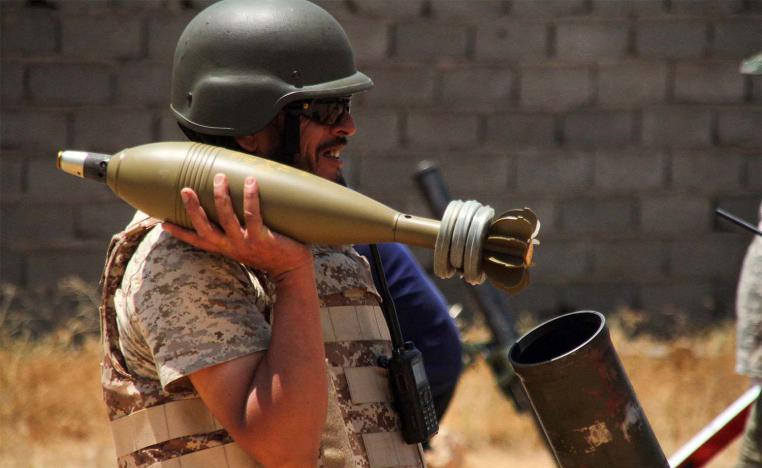 A fighter loyal to the Libyan Government of National Accord 
