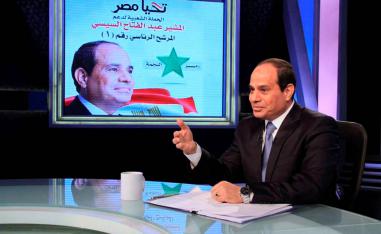 الرئيس المصري عبدالفتاح السيسي في لقاء تلفزيوني