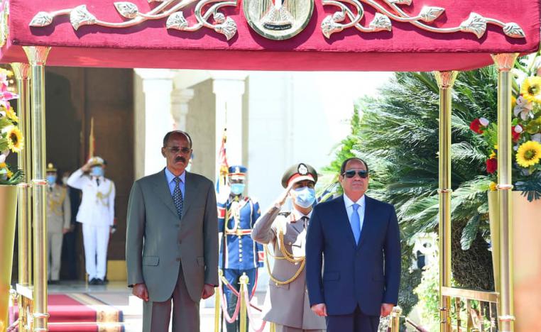 الرئيسان المصري عبدالفتاح السيسي والاريتري وأسياس أفورقي 