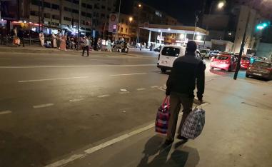 People rushing to make their journey back home to spend Eid al-Adha with their families