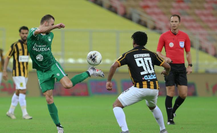 مباراة الاهلي والاتحاد (الصورة من حساب الاهلي على تويتر)