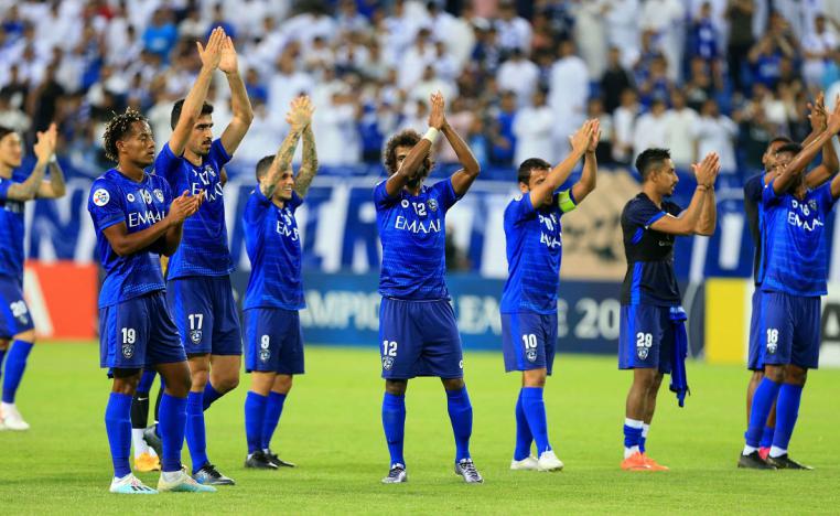 لاعبو فريق الهلال السعودي
