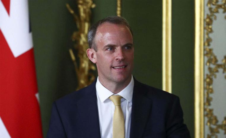 British foreign minister Dominic Raab 