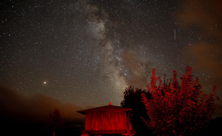 مجرة درب التبانة في سماء اسبانيا