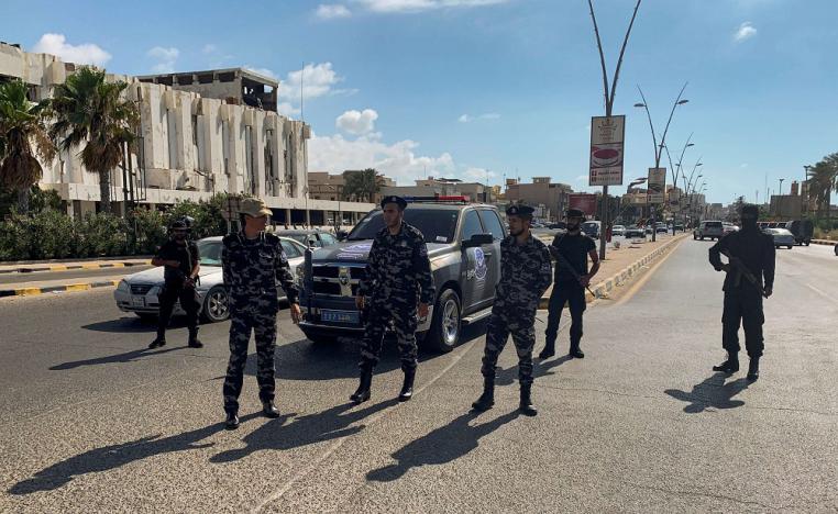 دورية أمنية في العاصمة طرابلس 