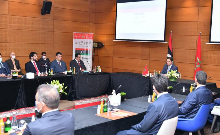 وزير الخارجية المغربي ناصر بوريطة يفتتح الجلسة الأولى للحوار الليبي في مدينة بوزنيقة شمالي المملكة 