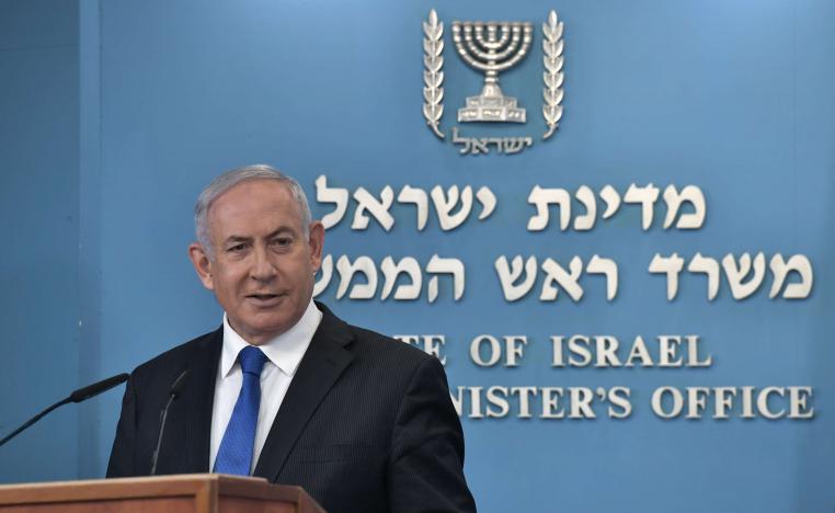 رئيس الوزراء الاسرائيلي بنيامين نتنياهو