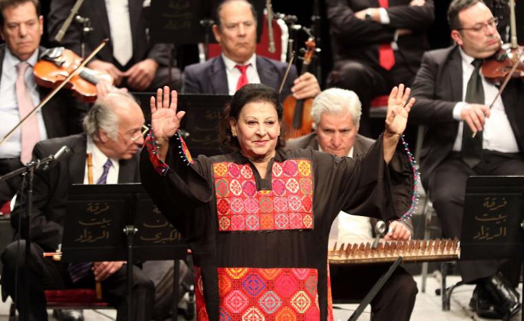 الفنانة الاردنية سلوى العاص في فعالية سابقة