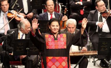 الفنانة الاردنية سلوى العاص في فعالية سابقة