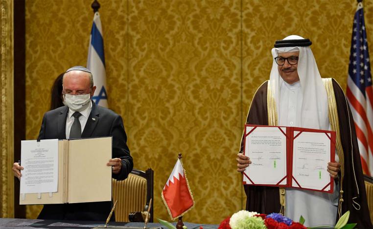 The US-brokered agreement capped a one-day visit by a high-level delegation of American and Israeli officials to Bahrain
