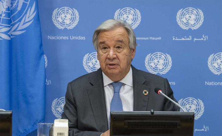 Guterres implored world powers to support peace efforts “not only in words but in actions"