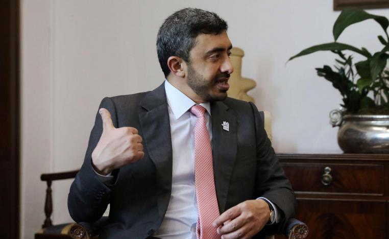 وزير الخارجية والتعاون الدولي الاماراتي الشيخ عبدالله بن زايد آل نهيان