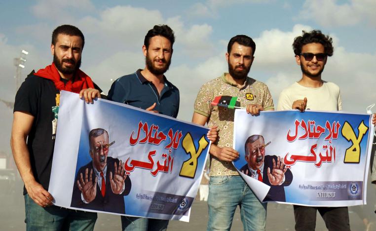 ليبيون ينددون بالتدخل التركي العسكري في بلادهم