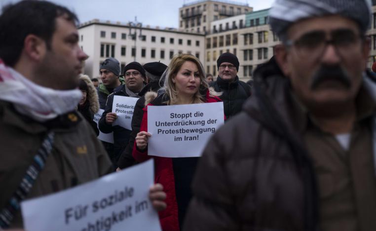 وقفة احتجاجية في ألمانيا تنديدا بالقمع في إيران