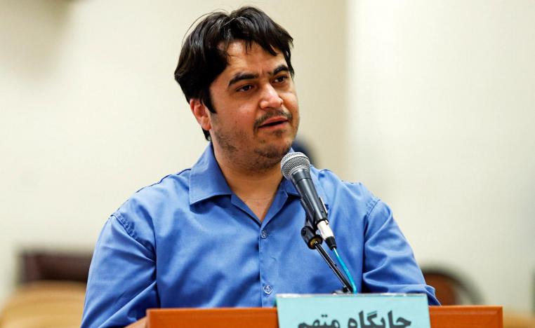 المعارض الايراني روح الله زام تم استدراجه الى ايران ومحاكمته بالاعدام وتنفيذ الحكم