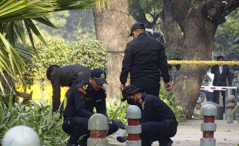 انفجار عبوة ناسفة أمام السفارة الإسرائيلية في نيودلهي