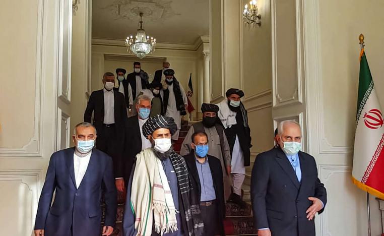 وفد طالبان برئاسة كبير مفاوضيها الملا عبدالغني بارادار يجري مباحثات مع إيران
